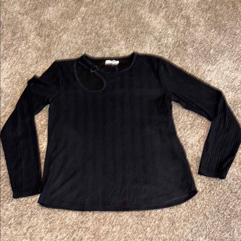Elegant Black Long Sleeve Top